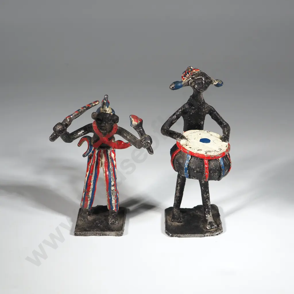 Pair of Tin Figures - Musicians. Image 1++