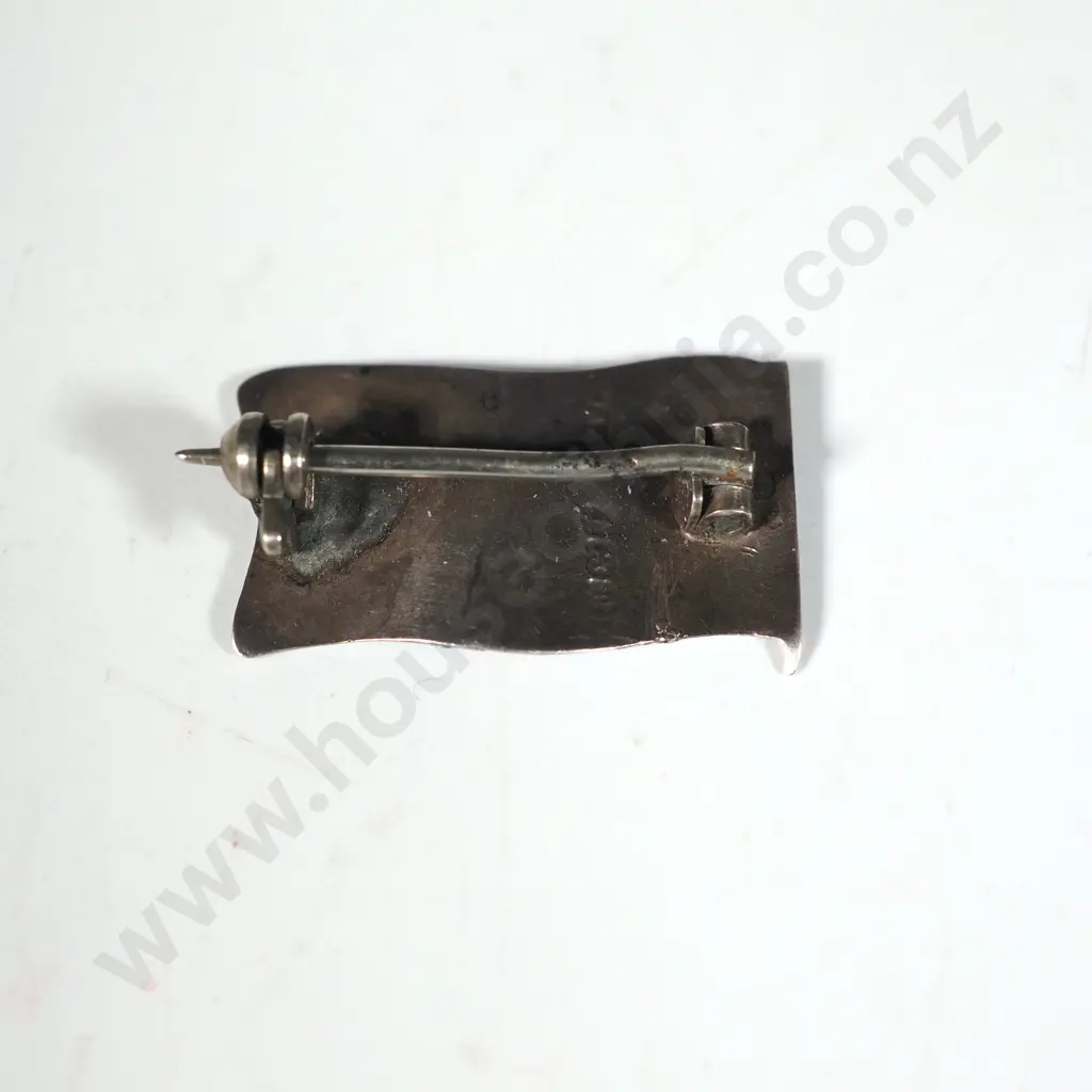 Sterling Silver & Enamel Union Jack Pin. Image 1++