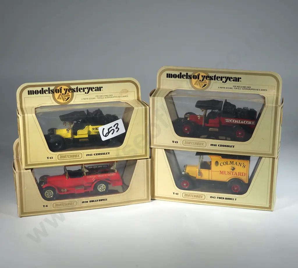 Four Matchbox Models of Yesteryear in Original Boxes. Image 1++