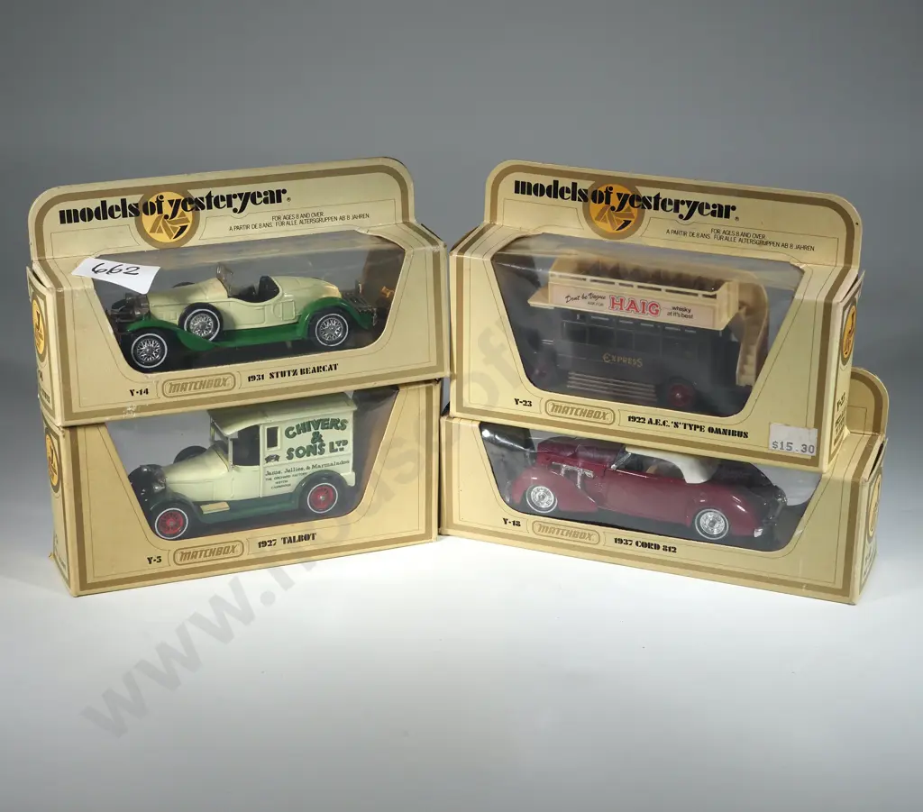 Four Matchbox Models of Yesteryear in Original Boxes. Image 1++