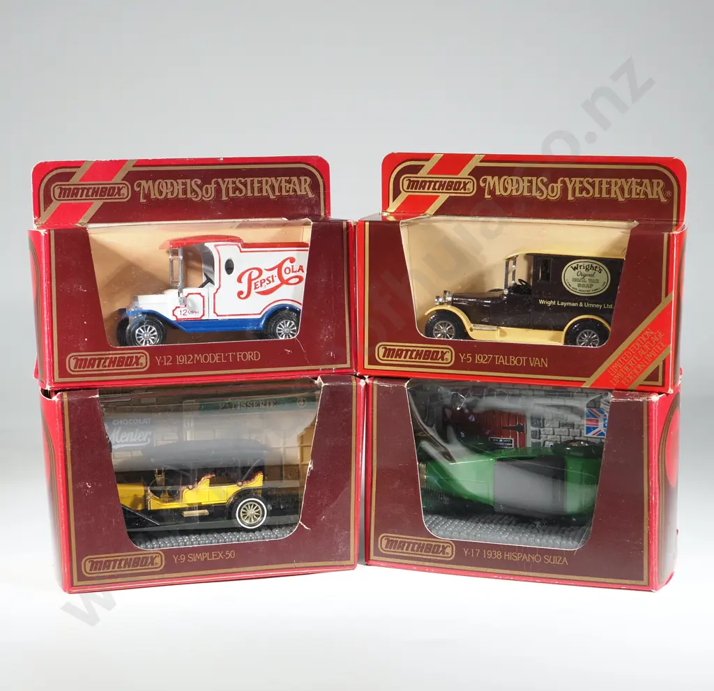 Four Matchbox Models of Yesteryear in Original Boxes. Image 1++