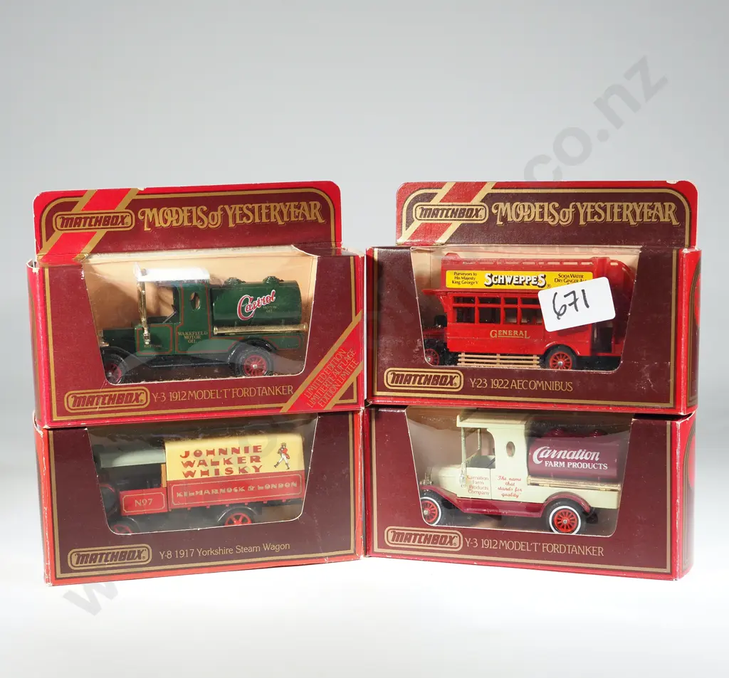 Four Matchbox Models of Yesteryear in Original Boxes. Image 1++