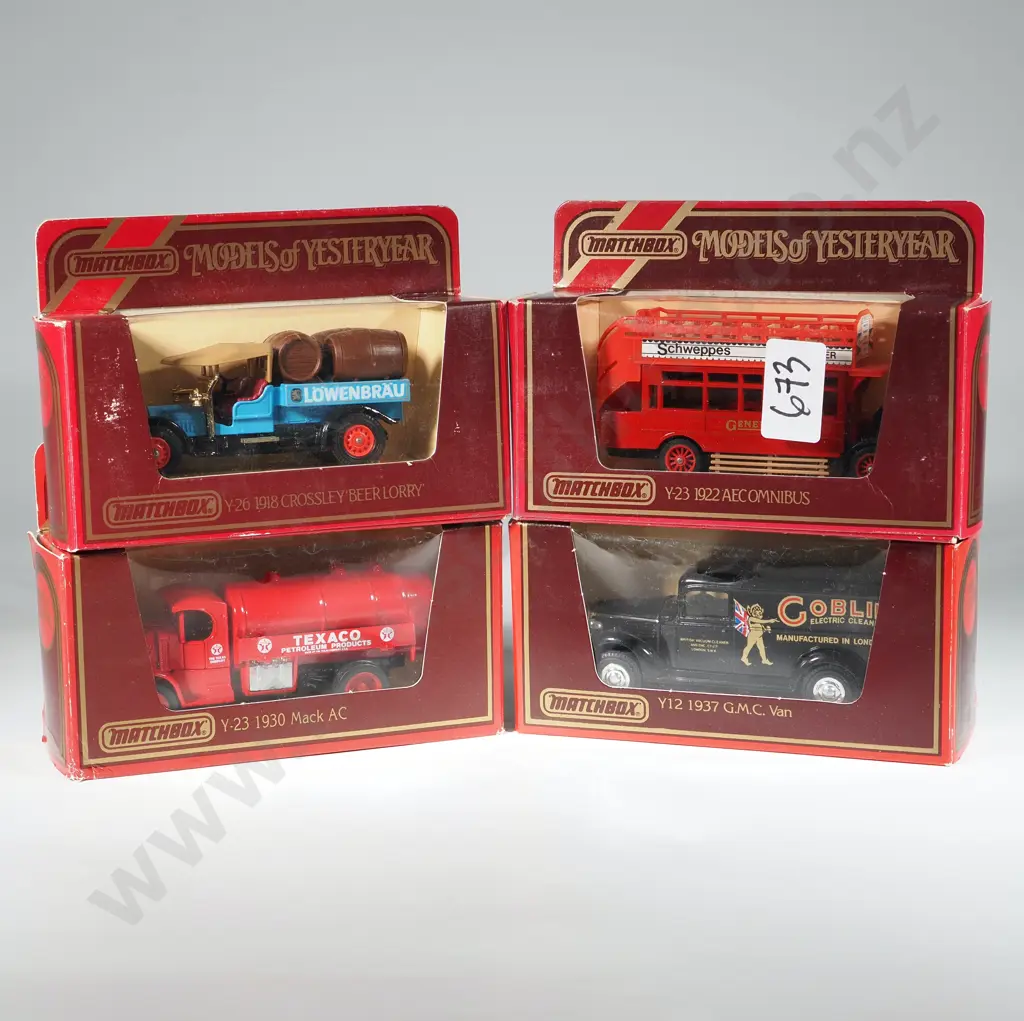 Four Matchbox Models of Yesteryear in Original Boxes. Image 1++