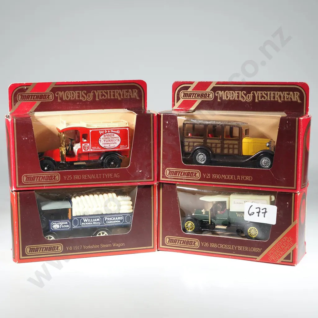 Four Matchbox Models of Yesteryear in Original Boxes. Image 1++