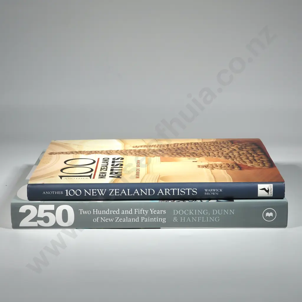 Two Books - 100 New Zealand Artists By Warwick Brown & Two Hundred & Fifty Years Of NZ Painting  Image 1++